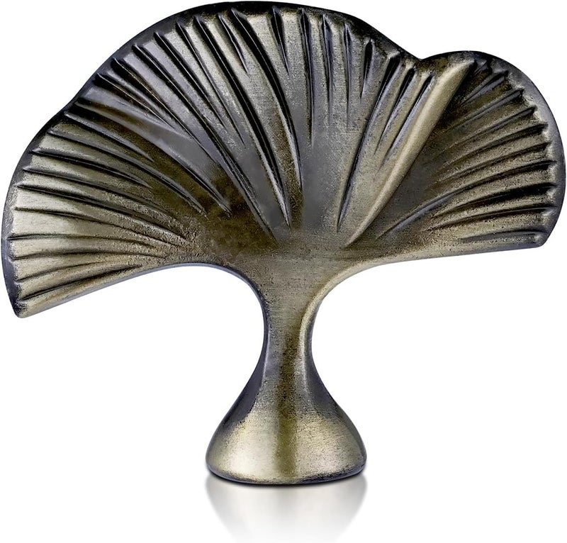 GooChan Vintage Lamp Finial Cap Knob,Leaf Shaped Metal Finial for Lamp Shade Top,Dual-Thread Lamp Top Screw,Fit Both 1/8 IP and 1/4-27 Thread - Image 1